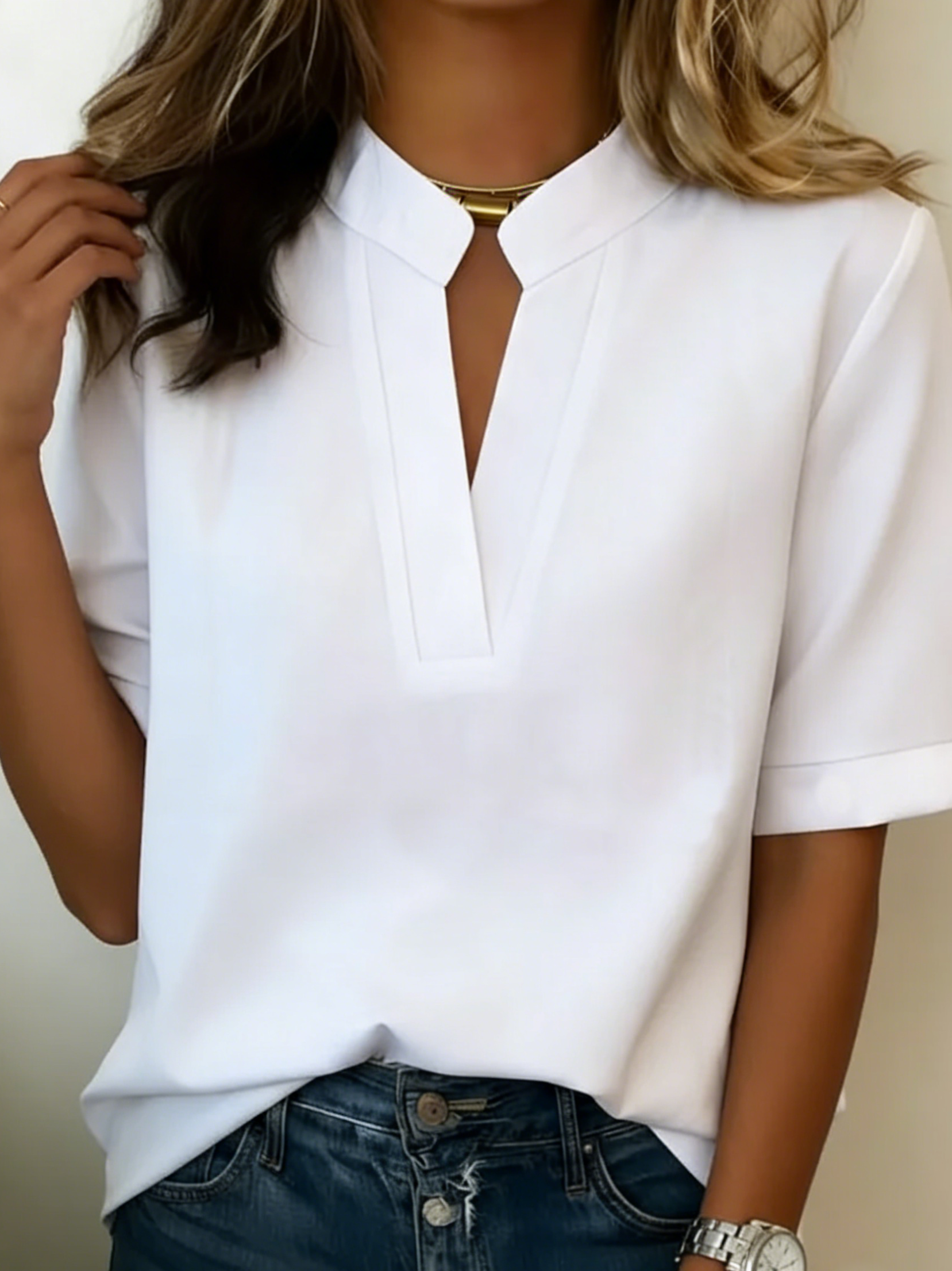Jade - Relaxed Fit Short Sleeve Shirt