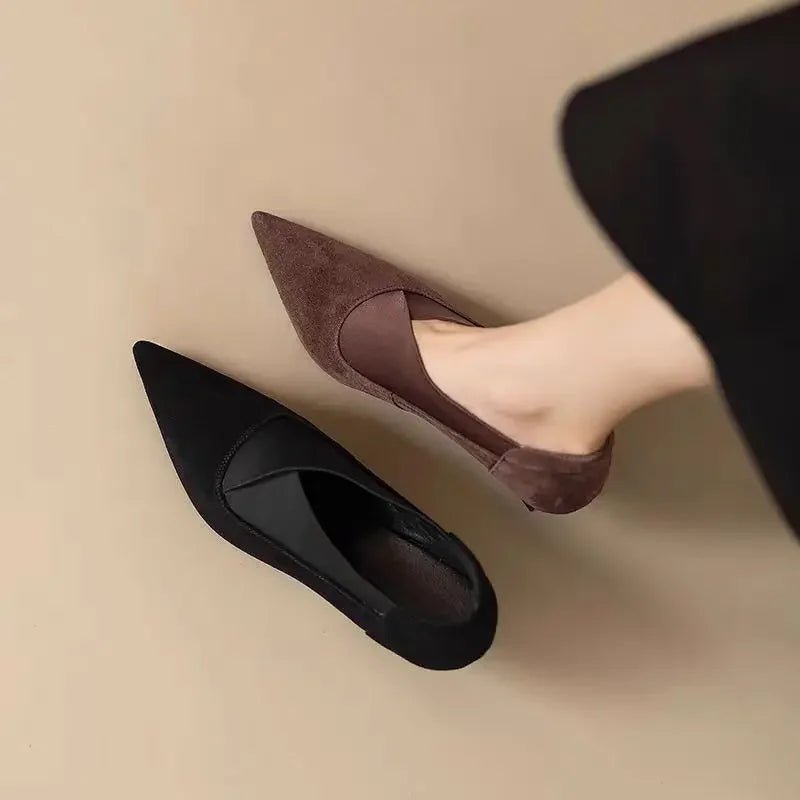 Elara Suede Heels