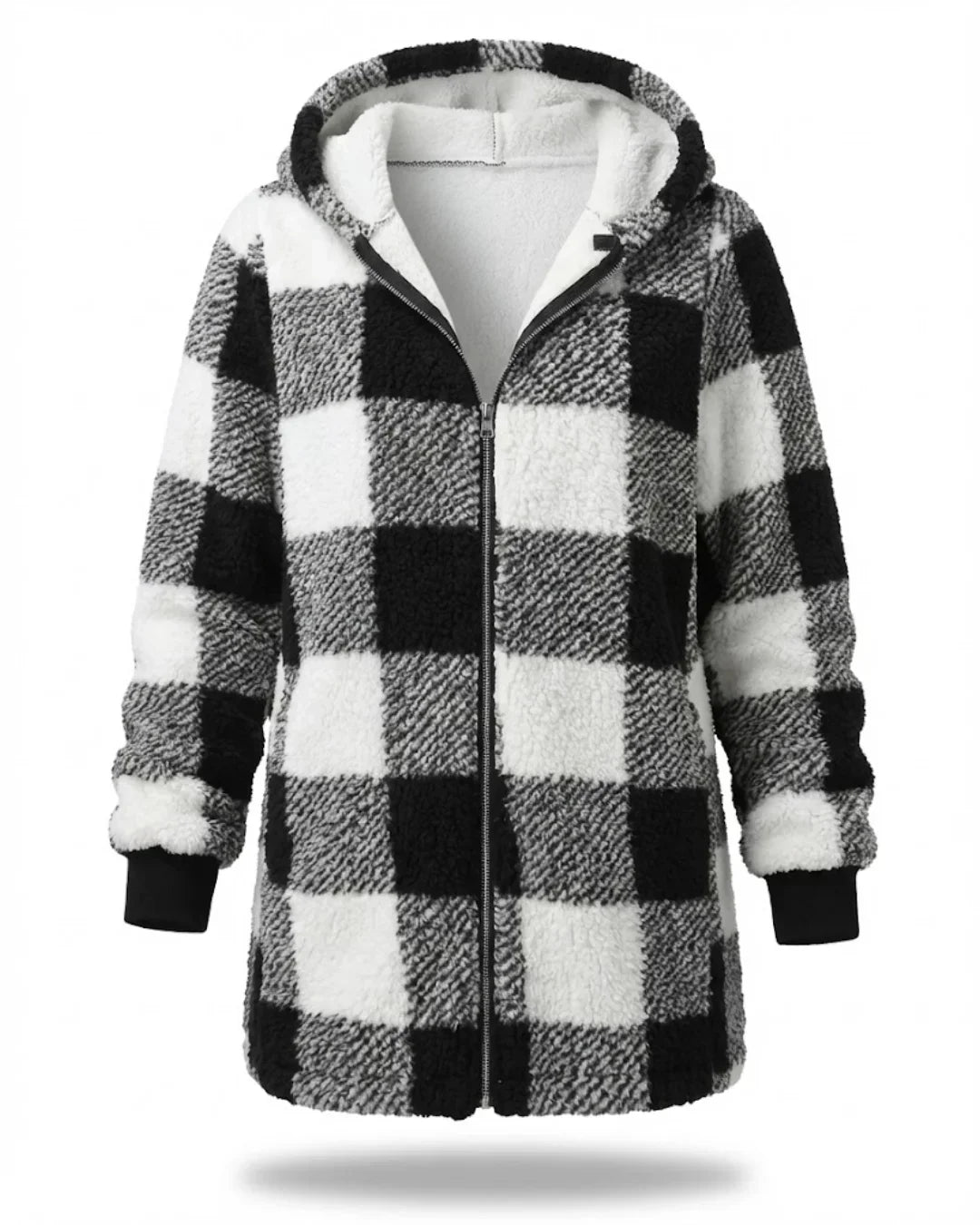 Sarah - Oversized Plaid Coat
