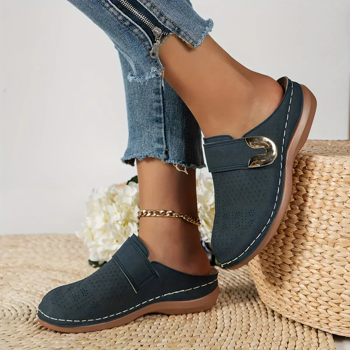 Caprielle™ Chic Supportive Wedge Sandals