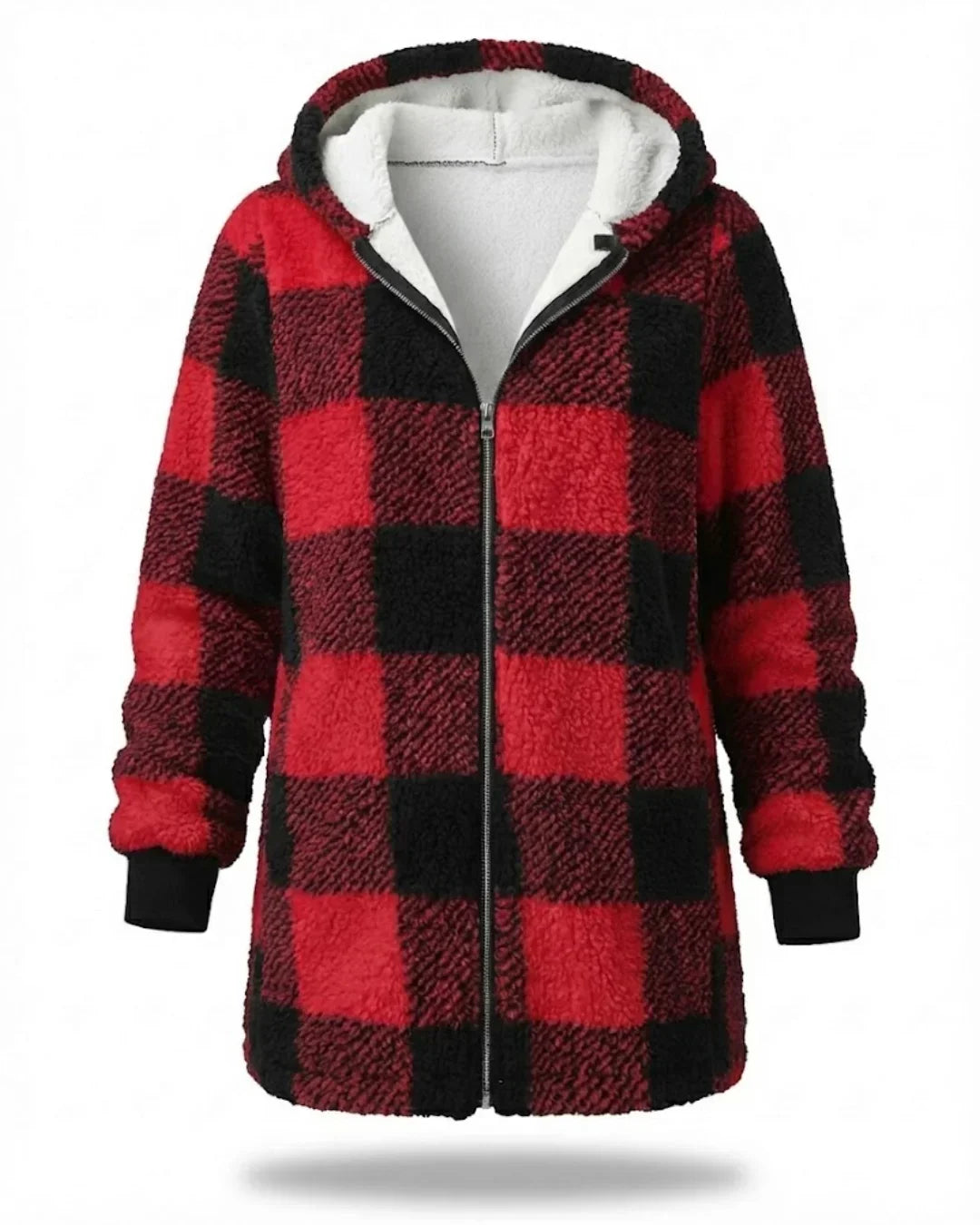 Sarah - Oversized Plaid Coat