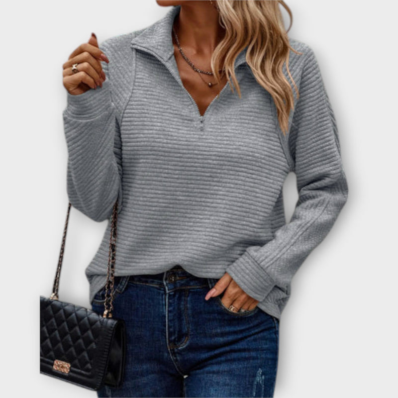 Romena - Sweater With Collar And Zip